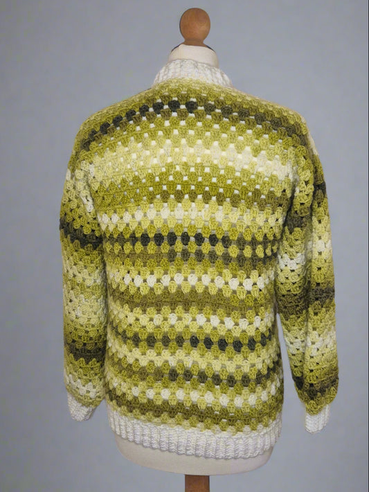 Granny Stitch Stripe Cardi