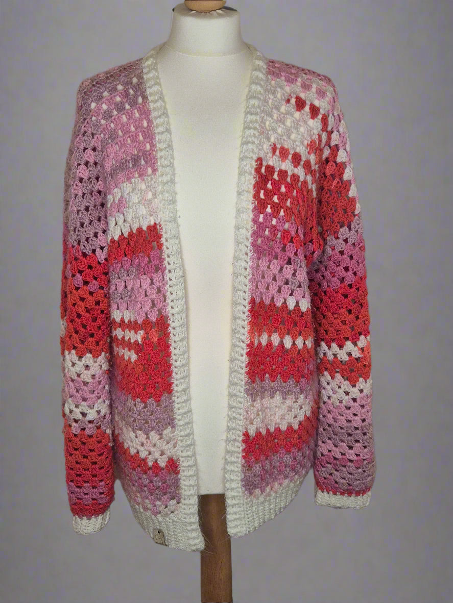 Granny Stitch Stripe Cardi